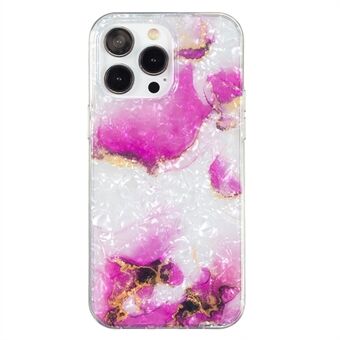 For iPhone 12 Pro Max 6,7 tommers IMD Marble Flower Phone Deksel Skallmønster Anti-Drop TPU telefondeksel