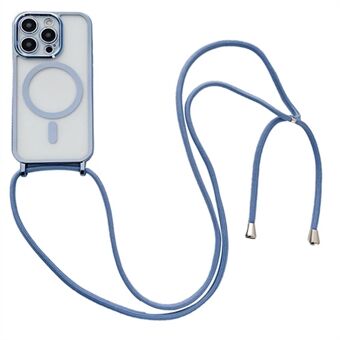 For iPhone 12 Pro Max Deksel Kompatibel med MagSafe TPU Elektroplettering Telefondeksel