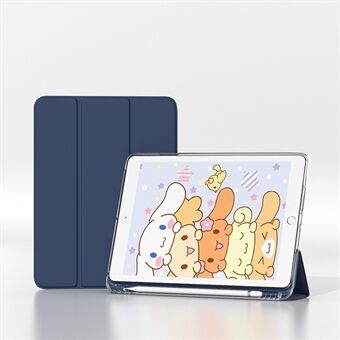 Tri-fold Stand Design PU Leather Pen Slot Cover for iPad 10.2 (2019) / (2020)