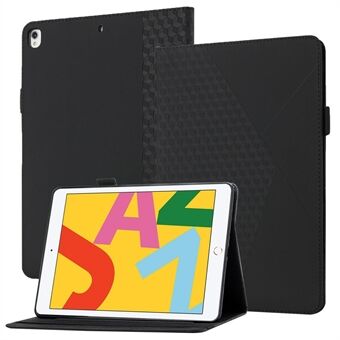 Kortspor Design Rhombus -mønster Stand med skinnberøring og beskyttelsesdeksel for nettbrett for iPad Pro 10,5-tommer (2017) / iPad Air 10,5-tommer (2019) / iPad 10,2 (2020) / (2019) / (2021)