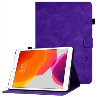 For iPad 10.2 (2019) / (2020) / iPad Air 10,5 tommer (2019) PU- Stand Folioveske mønster påtrykte kortspor Nettbrettdeksel med blyantholder