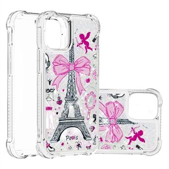 Flytende Glitter Fashion Glitrende Quicksand Myk TPU-bakdeksel til iPhone 13 6,1 tommer