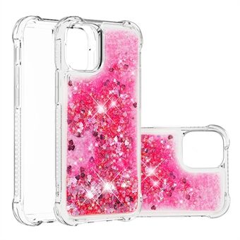 Luksus Fashion bevegelig Shiny kvikksand glitterClear myk TPPUbeskyttende deksel for iPhone 13 6,1 tommer