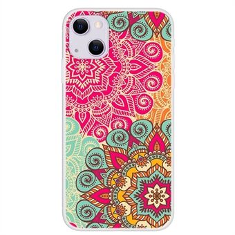 Mønsterutskrift Myk TPU-telefonbeskyttelsesveske Shell for iPhone 13 6,1 tommer