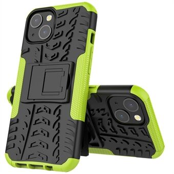 Tire Texture Anti-Drop PC + TPU beskyttelsesdeksel med støtte for iPhone 13 6,1 tommer