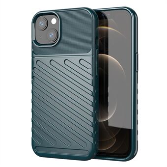 Thunder Series Twill Texture Myk TPU telefonbakdeksel Shell for iPhone 13 6,1 tommer