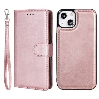 Avtakbart 2-i-1 design Stand Design PU-skinn + TPU-telefondeksel for iPhone 13 6,1 tommer