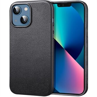 ESR Metro Leather Series bakdeksel for iPhone 13 6,1 tommer Kompatibel med MagSafe trådløs lading, ekte skinnbelagt stoff+PC+TPU Hybrid-beskyttelsesdeksel