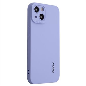 ENKAY HAT PRINCE For iPhone 13 6.1 inch Anti-drop Liquid Silicone Case Precise Cutout Camera Protection Soft Phone Cover