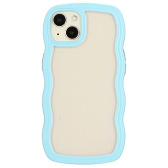 For iPhone 13 6,1 tommer støtsikker Edge Transparent bakdeksel PC + TPU-telefondeksel