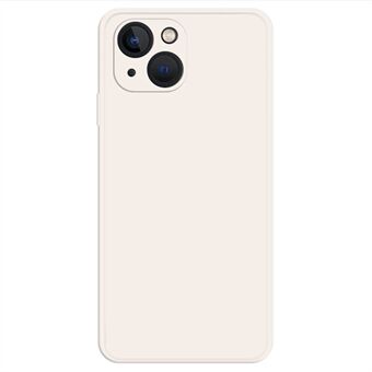 For iPhone 13 6,1 tommers Edge gummiert TPU-beskyttelsesveske Mikrofiberfôr Ensfarget smarttelefon fallsikkert deksel