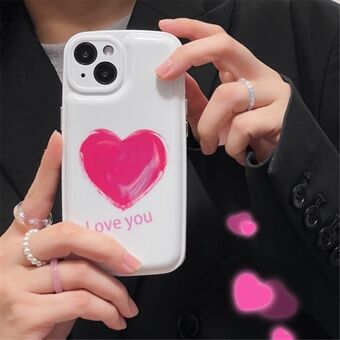 For iPhone 13 6,1 tommers IMD Cartoon Pattern Protective Cover Airbag Design Støtsikker TPU-bakdeksel