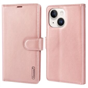 HANMAN Mila Series Stand Deksel for iPhone 13 6,1 tommer Folio Flip PU Lær telefonlommebokveske