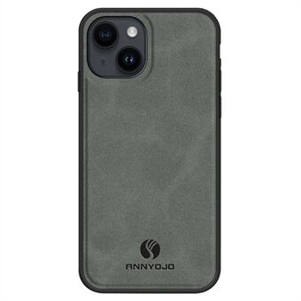 ANNYOJO For iPhone 13 PU skinnbelagt PC+TPU Støtsikker telefonveske Støtte Magnetisk bilfeste