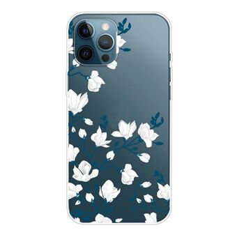 Slankt, klart mønsterutskrift Myk TPU-telefonbeskyttelsesdeksel for iPhone 13 Pro 6,1 tommer