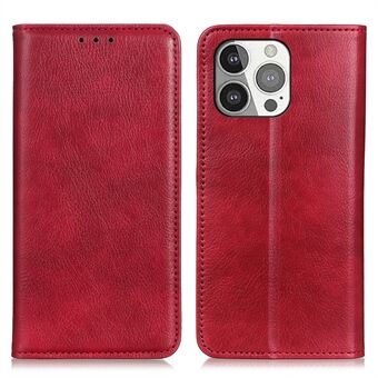 Litchi Texture Split Leather Autoabsorbert Stand Telefondeksel Lommebok Shell for iPhone 13 Pro 6,1 tommer