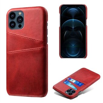 KSQ Leather Hardcover for iPhone 13 Pro m / kortholdere - Red