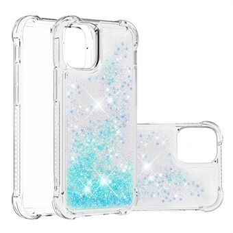 Glitter Bling Liquid Sparkle Fashion Flowing Quicksand TPU-deksel til iPhone 13 Pro 6,1 tommer