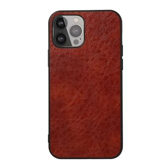 Fullt beskyttende Crazy Horse-skinnbelagt PC + TPU-telefonbakskall for iPhone 13 Pro 6,1 tommer