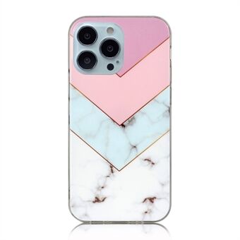 Marble Series IMD Printing Design Fleksibelt Slim TPU-deksel for iPhone 13 Pro 6,1 tommer