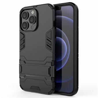 Støtsikker 2-i-1 Hybrid Hard PC Fleksibel TPU-beskyttelsesveske med støtte for iPhone 13 Pro 6,1 tommer