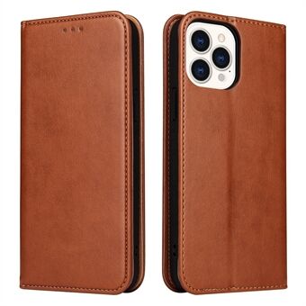 PU Leather Texture Lommebokkortspor Stand Design Telefonveske for iPhone 13 Pro 6,1 tommer