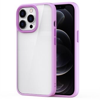 Hard PC + mykt TPU Hybrid-deksel Støtsikkert bakdeksel til mobiltelefon for iPhone 13 Pro - Light Purple