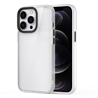 Hard PC + mykt TPU Hybrid-deksel Støtsikkert bakdeksel til mobiltelefon for iPhone 13 Pro - White