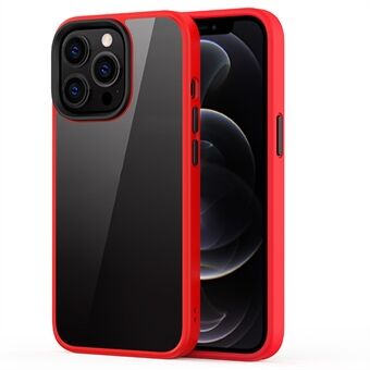 Hard PC + mykt TPU Hybrid-deksel Støtsikkert bakdeksel til mobiltelefon for iPhone 13 Pro - Red