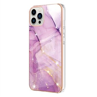 Mønsterdesign IMD IML galvanisering fleksibel TPU-telefondekselbeskytter for iPhone 13 Pro 6,1 tommer