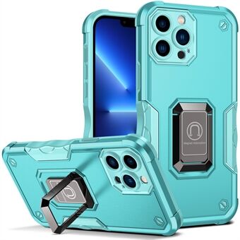 Støtdempende PC + TPU Hybrid-telefondeksel med innebygd Ring for iPhone 13 Pro 6,1 tommer