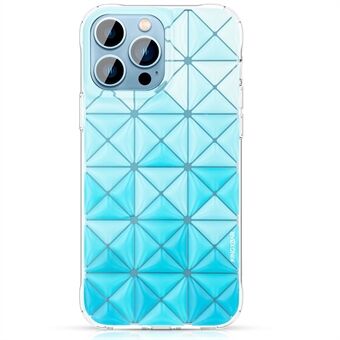 KINGXBAR TPU + PC Hybrid-telefondeksel for iPhone 13 Pro 6,1 tommer, IMD-mønstre, gjennomsiktig, myk TPU-telefonveske som ikke gulner, kanter