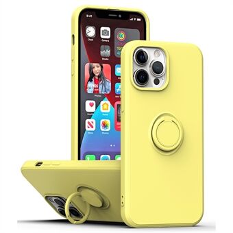 Ring Kickstand TPU Case for iPhone 13 Pro 6.1 inch, Drop-proof Rubberized Phone Protective Cover