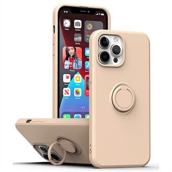 Ring Kickstand TPU Case for iPhone 13 Pro 6.1 inch, Drop-proof Rubberized Phone Protective Cover