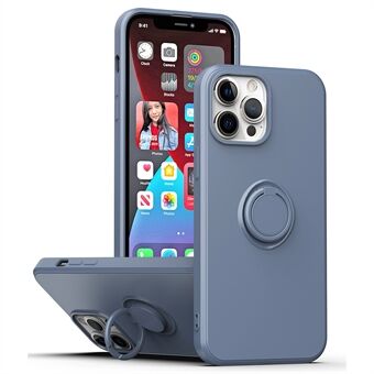 Ring Kickstand TPU Case for iPhone 13 Pro 6.1 inch, Drop-proof Rubberized Phone Protective Cover