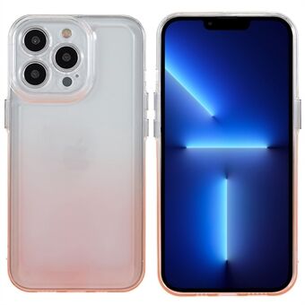 For iPhone 13 Pro 6,1 tommer støtsikker gradient TPU-telefonveske Galvaniseringsknapper Bakdeksel