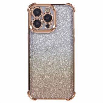 For iPhone 13 Pro Case Gradient Glitter 4-Corner Anti-Drop TPU Phone Cover:
For iPhone 13 Pro Deksel med Gradient Glitter, 4-hjørne Anti-Drop TPU Telefondeksel.