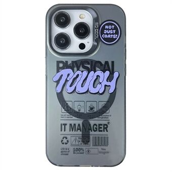 For iPhone 13 Pro Magnetisk Etui PC TPU Engelsk Tags Trykt Bakdeksel Kompatibel med MagSafe