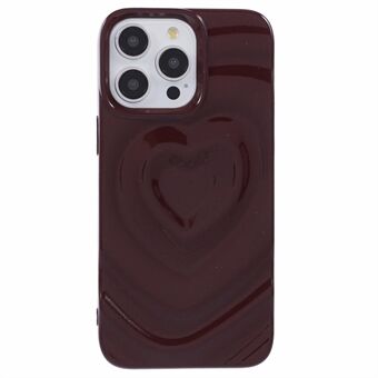 WT-serien for iPhone 13 Pro-deksel TPU-skall 3D Hjertebølge telefondeksel