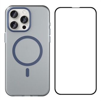 WANLONFENG LK1-serien for iPhone 13 Pro magnetisk deksel TPU+PC-beskyttelse med herdet glass skjermfilm