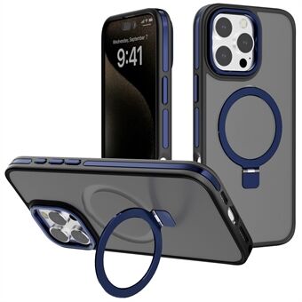 C1-serien for iPhone 13 Pro-deksel, roterbar magnetisk støtte, hudfølelse TPU+PC smarttelefonomslag