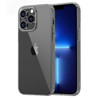 LEEU DESIGN For iPhone 13 Pro 6,1 tommers støvpluggdesign 6D lydhull Luftpute Myk TPU-bakdeksel Telefondeksel