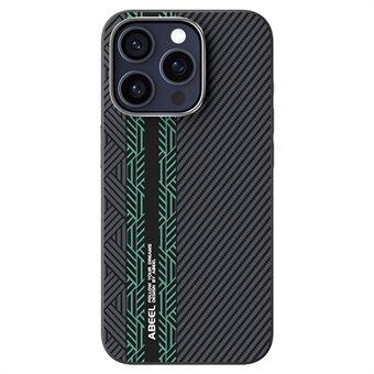 ABEEL til iPhone 13 Pro Etui PC + TPU + Aluminiumslegering + PU-lær Telefoncover Kompatibel med MagSafe