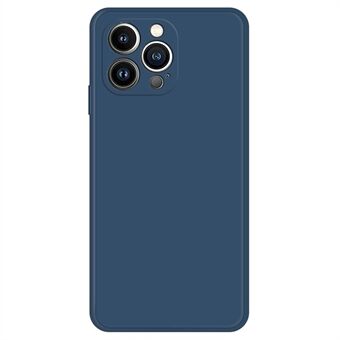 For iPhone 13 Pro 6,1 tommer mikrofiberfôr gummiert TPU-bakdeksel med rett Edge Støtsikkert telefondeksel