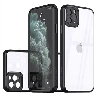 For iPhone 13 Pro 6,1 tommers krystallklar hard PC + mykt TPU-telefondeksel med presis utskjæringslinsebeskyttelse