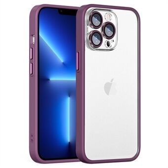 For iPhone 13 Pro 6,1 tommers PC + TPU telefonveske Ring Glass Linsebeskytter Anti- Scratch smarttelefondeksel