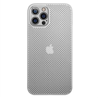 For iPhone 13 Pro 6,1 tommer støtsikker pustende hult hull varmespredning Mesh bakdeksel Ultratynt PP telefondeksel