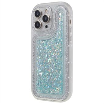 For iPhone 13 Pro 6,1 tommer Epoxy Powder Mobiltelefonveske Mykt TPU støtsikkert deksel