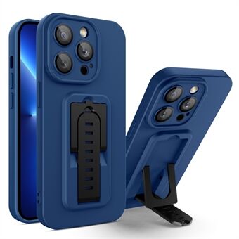 Telefondeksel for iPhone 13 Pro 6,1 tommers justerbar Kickstand PC+TPU-beskyttelsesdeksel med kameralinsefilm