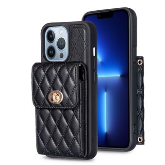 BF20 for iPhone 13 Pro 6,1 tommers kortholderdesign Fallsikker veske PU-skinnbelagt TPU-telefondeksel